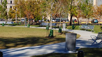 CONVENTION STREET PARK OPENS