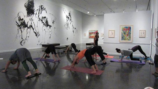 YOGA IN THE GALLERIES